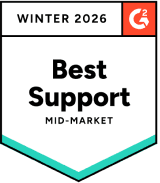 G2 Best Support Winter 2026 badge